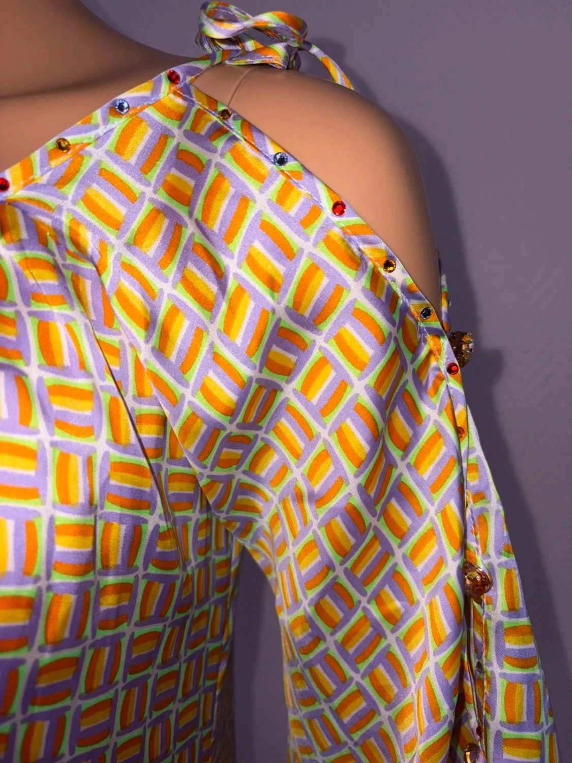 Lichte zomer blouse voor dames maat 36 met steentjes – photo 7